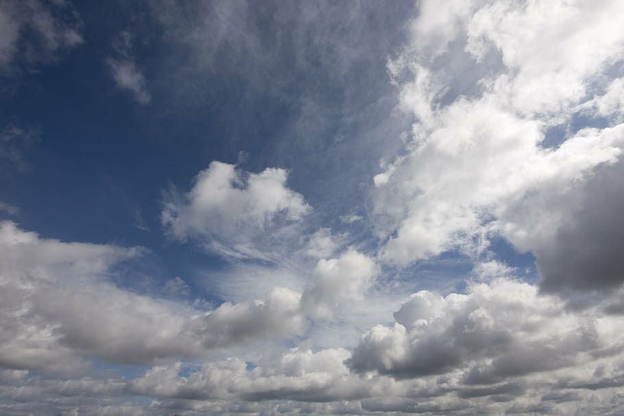sky, clouds, landscape, blue, clouds form, covered sky, cloud - sky HD wallpaper