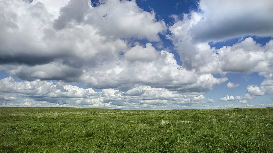 sky, nature, clouds, landscape, view, grass, cloud - Sky, meadow HD wallpaper