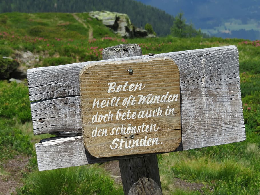 board, text, nature, german, faith, prayer, communication, western script HD wallpaper