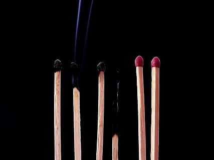 Matches, Processed, Burned Down, fought off, cut off, weary HD wallpaper