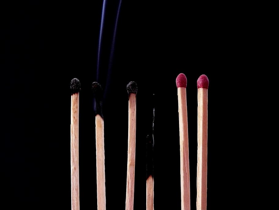 Matches, Processed, Burned Down, fought off, cut off, weary HD wallpaper