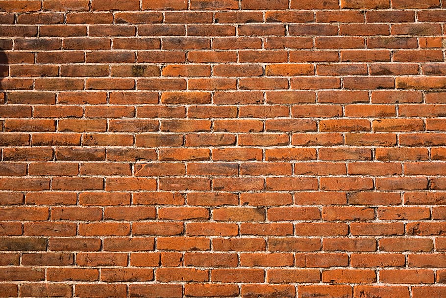 brown brick wall, red brick wall, masonry, seam, mortar, brickwork, HD wallpaper