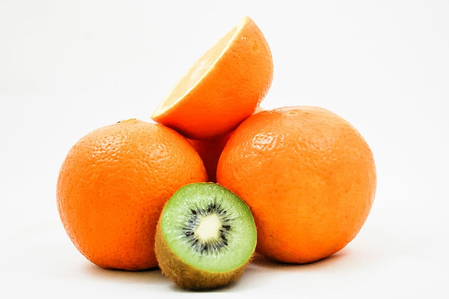 sliced orange and kiwi fruits, Oranges, Vitamins, healthy eating HD wallpaper
