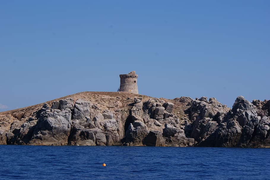 tower, fortification, seashore, architecture, landmark, historical HD wallpaper