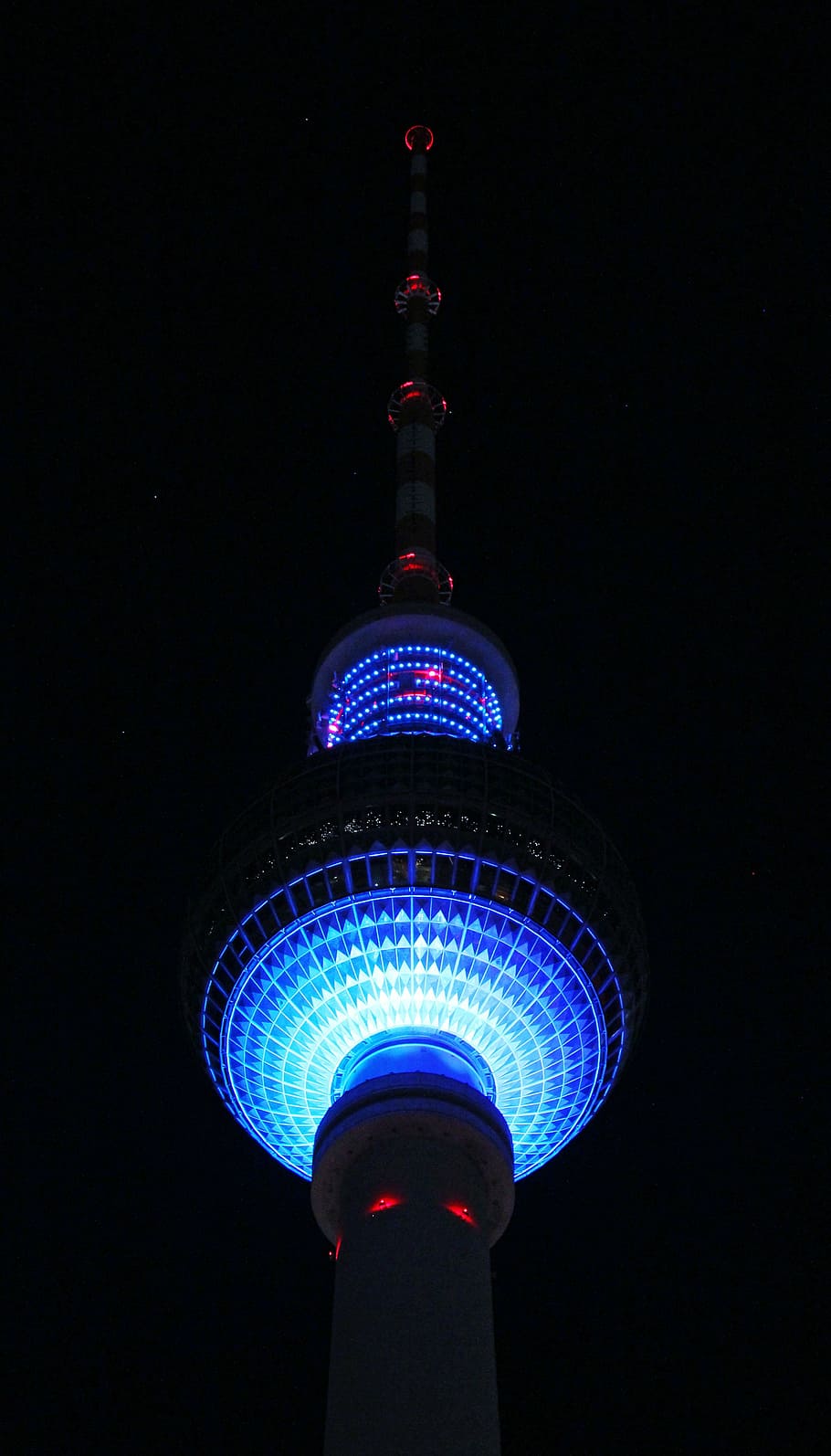 berlin, tv tower, light, alexanderplatz, radio tower, building, HD wallpaper