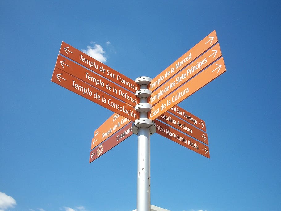 roadsign, signage, signpost, guidepost, directional, signboard HD wallpaper