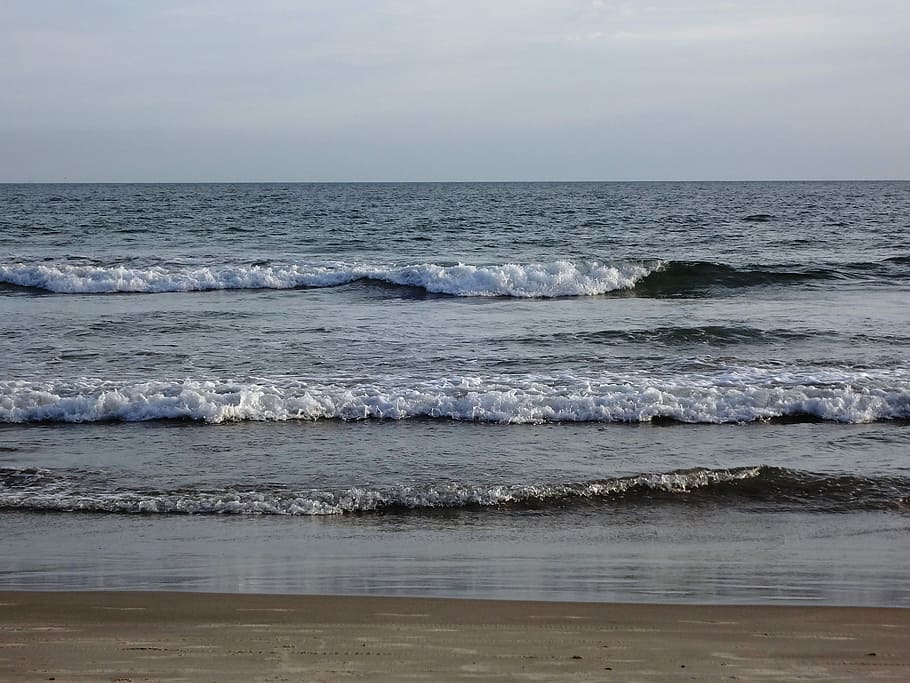 Waves, Beach, Holidays, summer, mar, beira mar, quiet, sea HD wallpaper