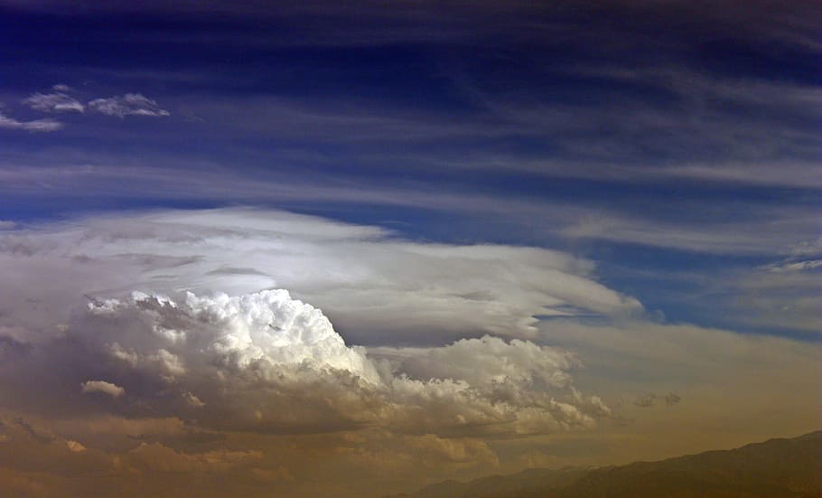 Clouds, Sky, Blue, nature, cloud - Sky, weather, cloudscape HD wallpaper