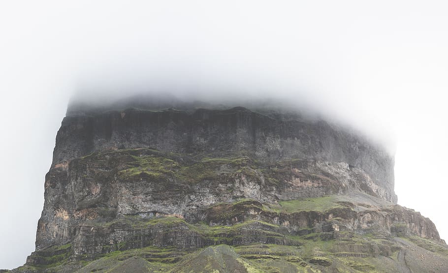 mountain range with clouds during daytime, Mesa, Table Mountain HD wallpaper
