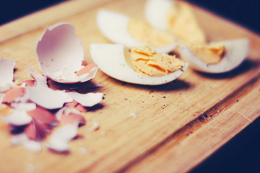 eggs, shells, food, kitchen, food and drink, selective focus HD wallpaper