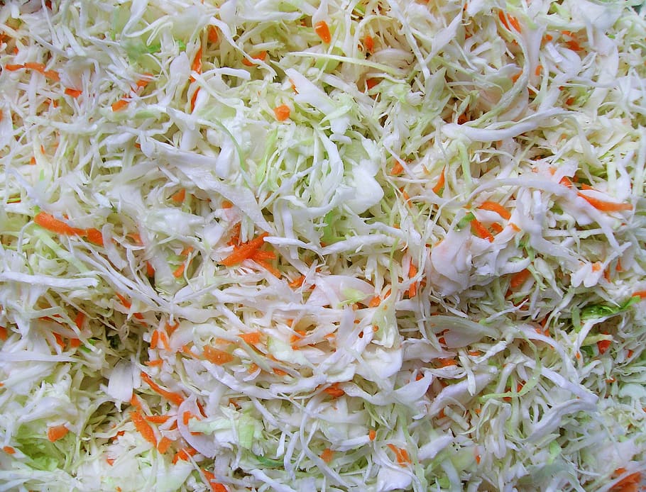 sliced cabbage, sauerkraut, pickling, resources, vitamin, vitamins HD wallpaper
