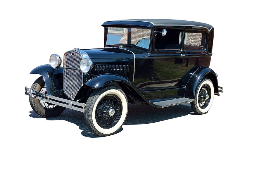 vintage car, automobile, design, ford, antique, old, restored, HD wallpaper