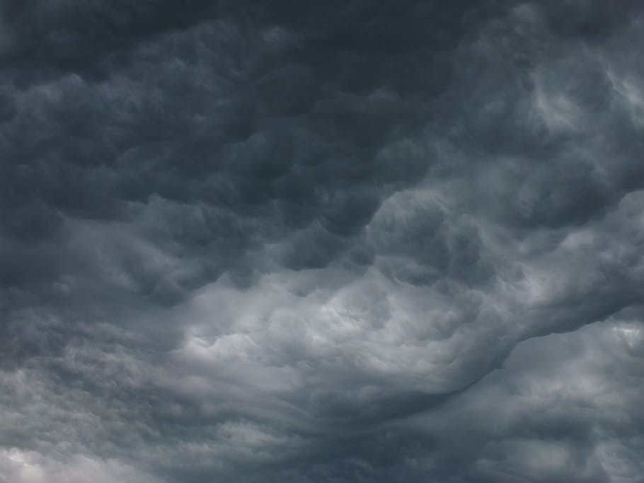 Clouds, Gloomy, Sky, threatening, dark clouds, storm, gewitterstimmung, HD wallpaper