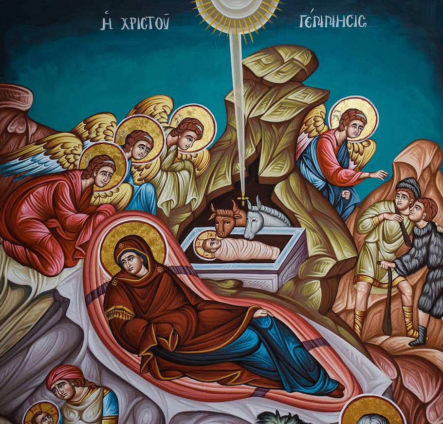 HD wallpaper: Nativity Scene, The Birth Of Christ, iconography, church,  orthodox | Wallpaper Flare