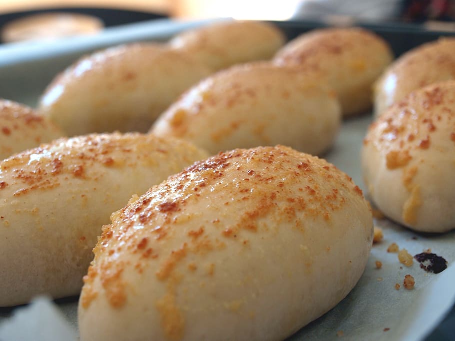 roll, garlic, bread, party, food, bake, vespers, snack, food and drink HD wallpaper