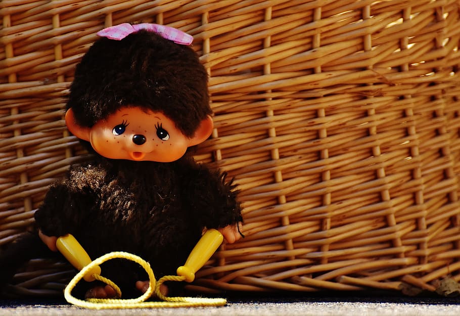 Monchhichi, Cute, Old, Toys, funny, soft toy, stuffed animal, HD wallpaper