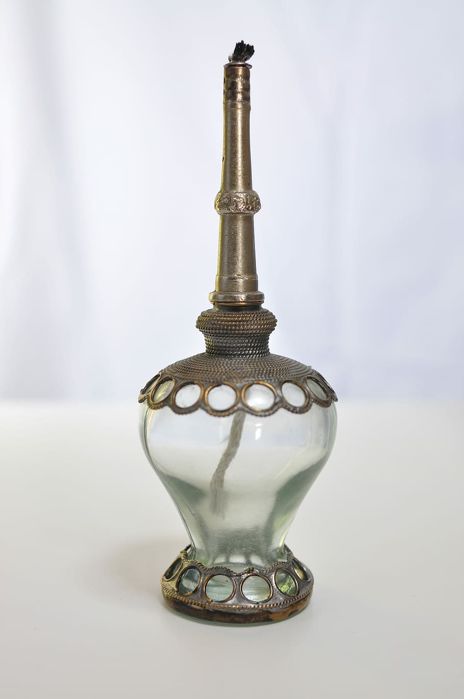 lamp, antique, bulb, old, glass items, vintage, decoration, HD wallpaper