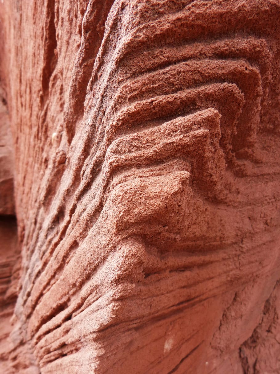 forms, texture, sandstone, erosion, priorat, backgrounds, no people HD wallpaper