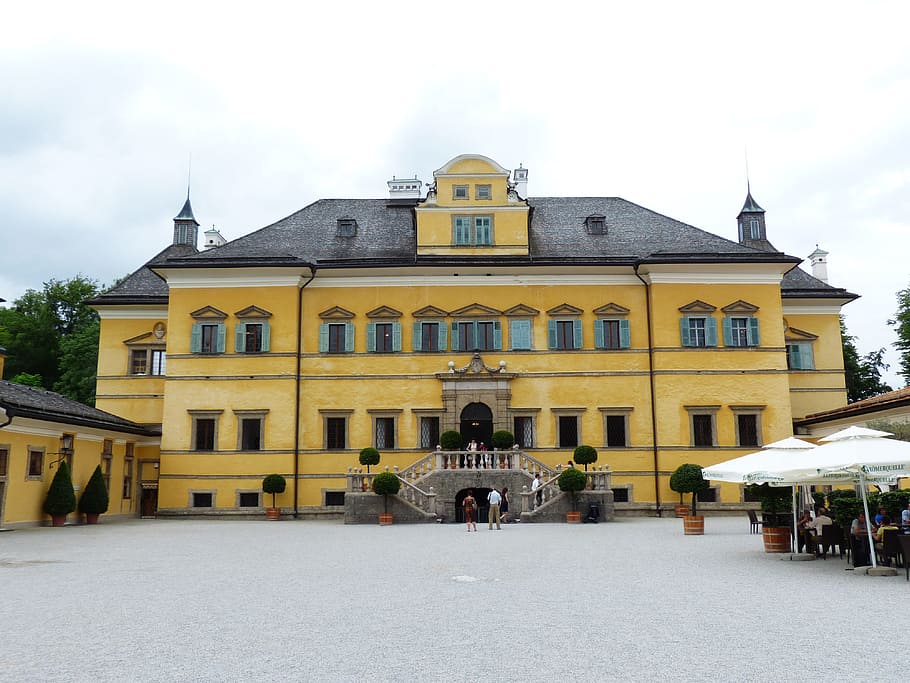 schloss hellbrunn, castle, building, architecture, mannerism HD wallpaper