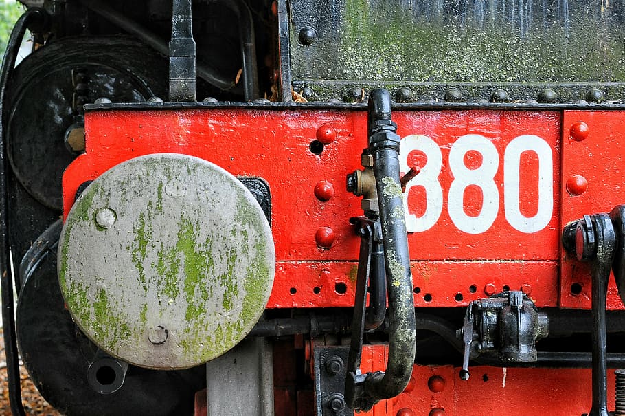 train, texture, iron, rust, color, paint, red, engine, transportation HD wallpaper