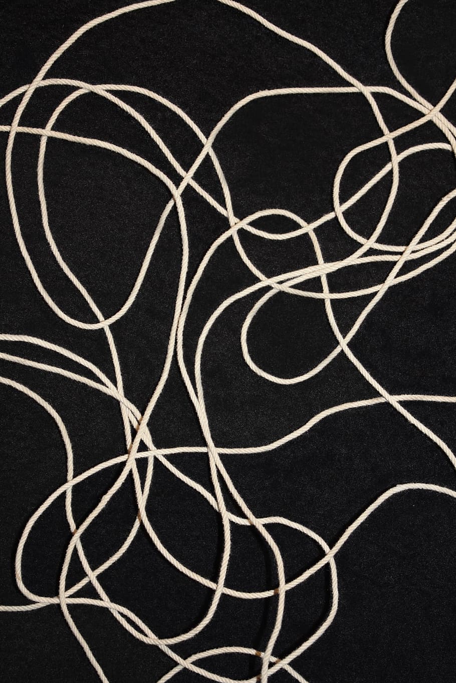 String, Tangled, Mess, tangled string, white string, connection HD wallpaper