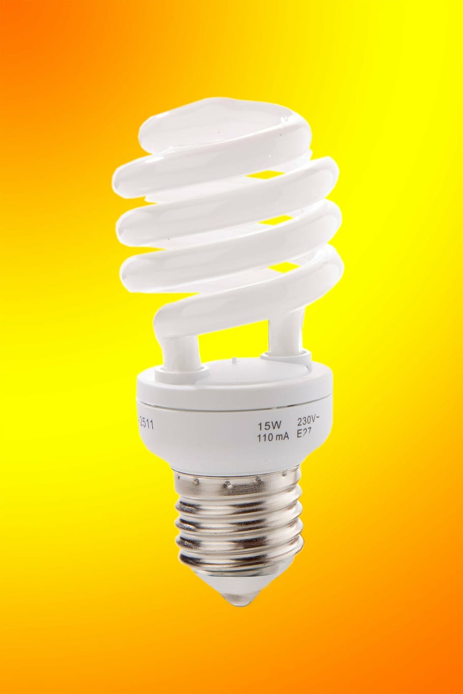 white coil light bulb, sparlampe, saving light, saving bulb HD wallpaper