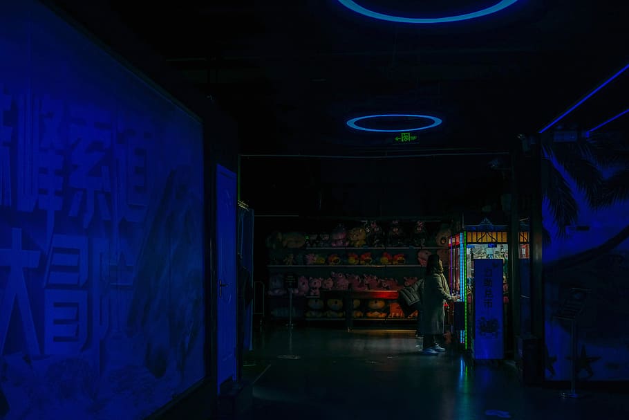 man in front of plush toy claw machine, person using vending machine HD wallpaper