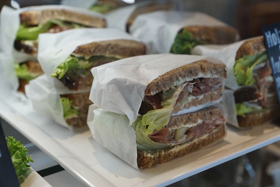 cooked sandwich, bread, occupied, eat, snack, food, edible HD wallpaper