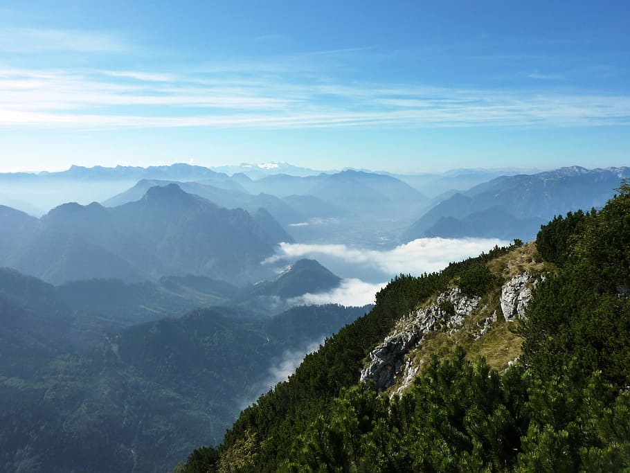 alpine, austria, mountains, nature, view, beauty in nature HD wallpaper