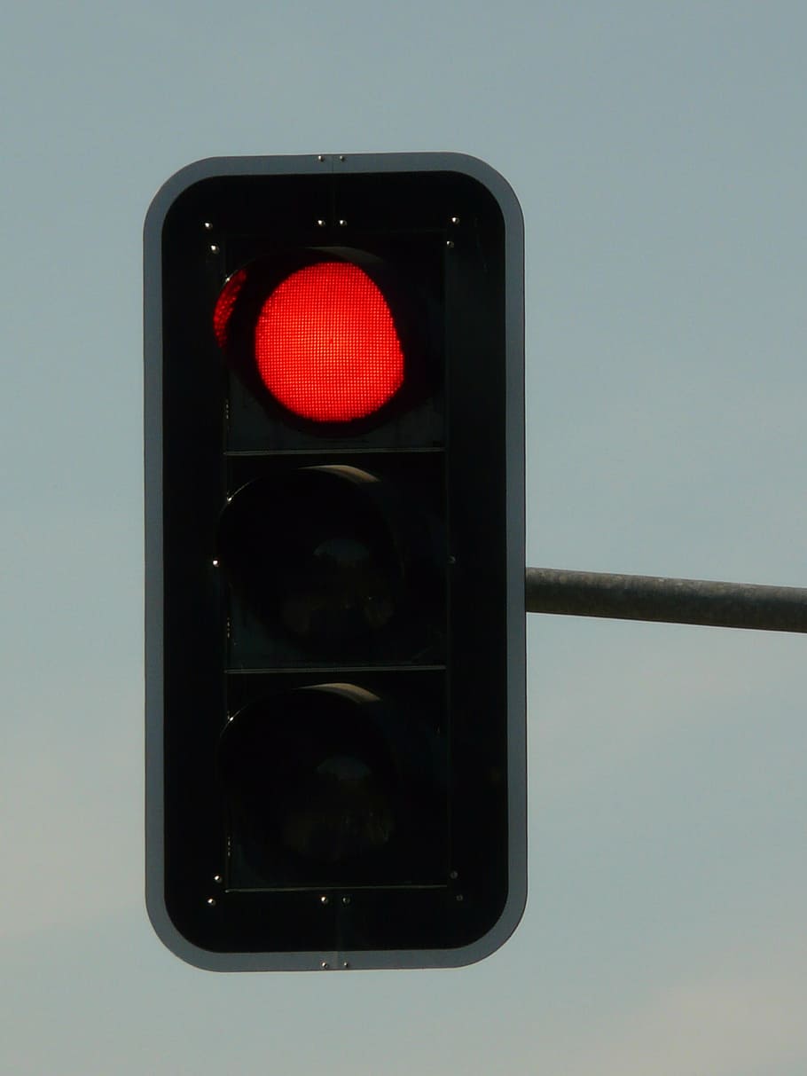 traffic lights, red, containing, stop, traffic signal, road, HD wallpaper