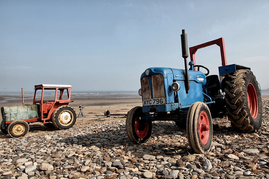 tractor, old, rusty, vintage, agriculture, machinery, antique HD wallpaper