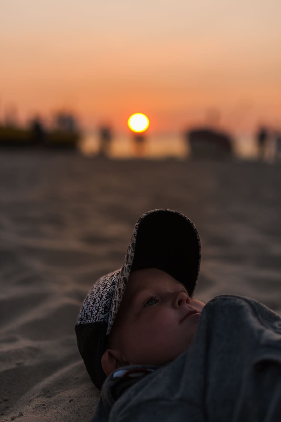 Beach, West, Sun, Child, Boy, the sun, holidays, poland, water HD wallpaper