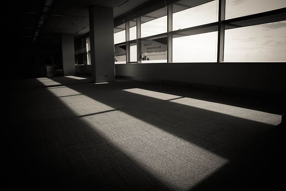 a beautiful view, building, within, window, sunlight, interior HD wallpaper