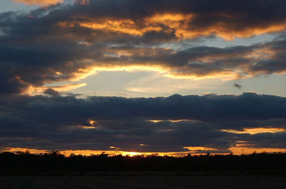 clouds, sky, horizon, sunset, sunrise, sky clouds, blue, blue sky clouds HD wallpaper