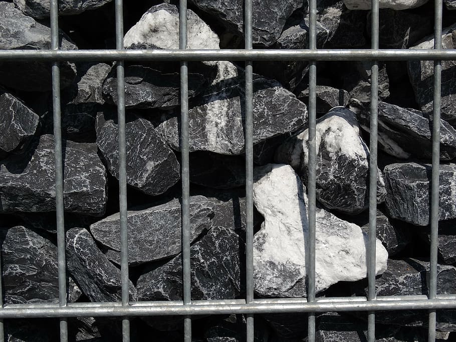 grid, stone, structure, wall, stone wall, keep together, imprisoned HD wallpaper