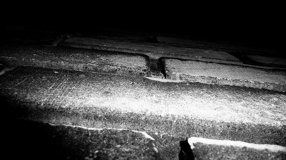 Brick, Wall, Night, Brickwork, Brickwall, surface, aged, weathered HD wallpaper