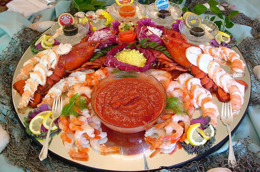 Food, Fish, Diner, Menu, food and drink, plate, seafood, healthy eating HD wallpaper