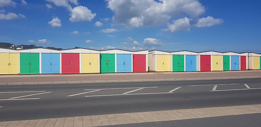 architecture, outdoors, daylight, building, beach hut, sky HD wallpaper