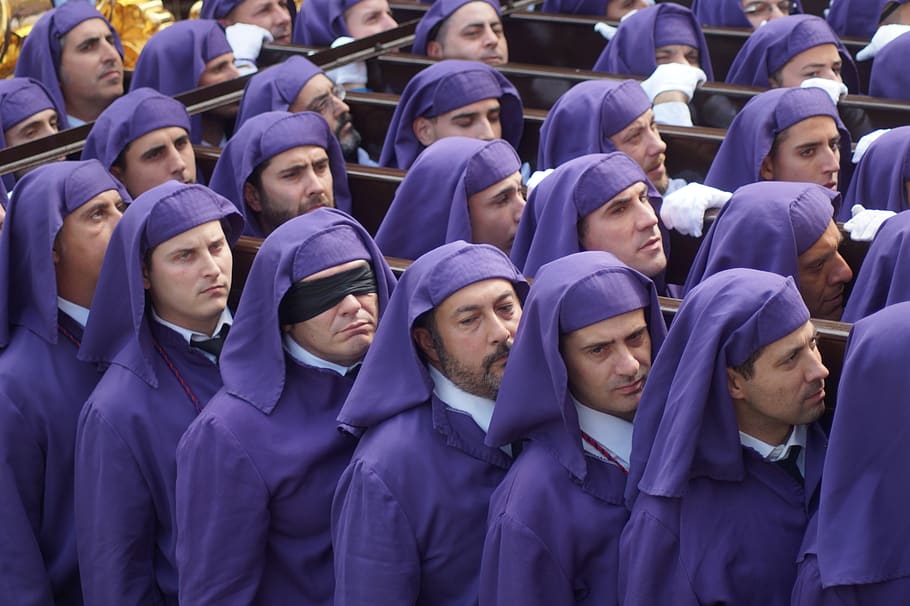 religion, quantitative, human, veil, headscarf, group of people HD wallpaper