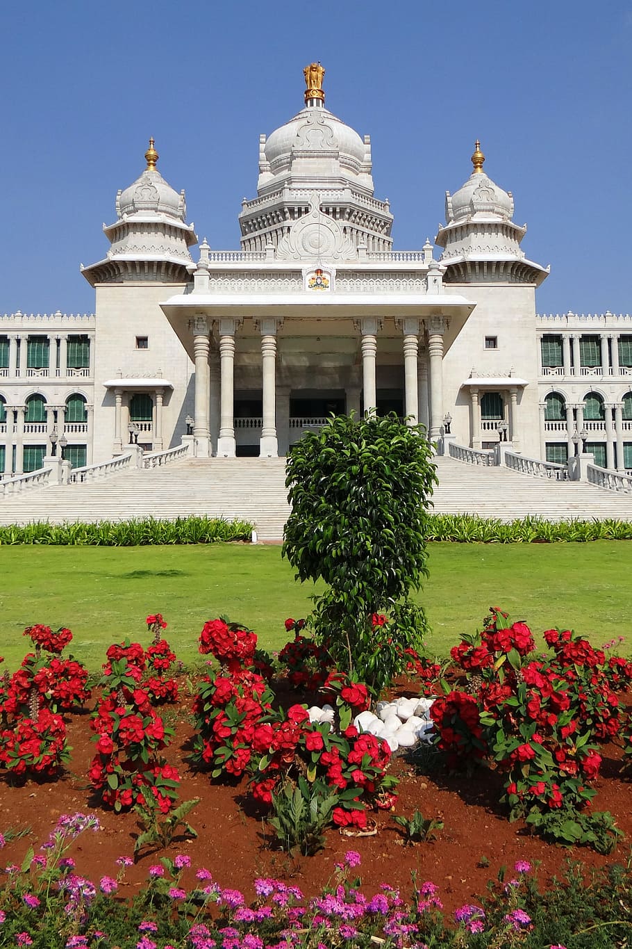 Suvarna Vidhana Soudha, Belgaum, legislative building, architecture, HD wallpaper