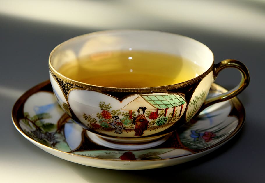 teal in tea cup, warm, hot, drink, cup of tea, beverage, cold HD wallpaper