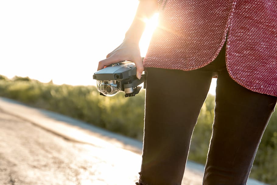 adventure, blur, camera, creative, dawn, drone, fashion, girl HD wallpaper