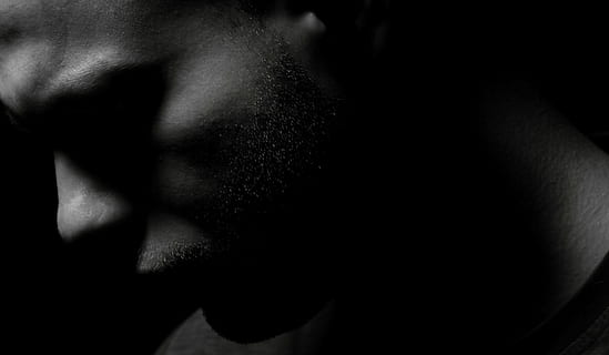 grayscale photo of man, model, male, overview, exposure, contact HD wallpaper