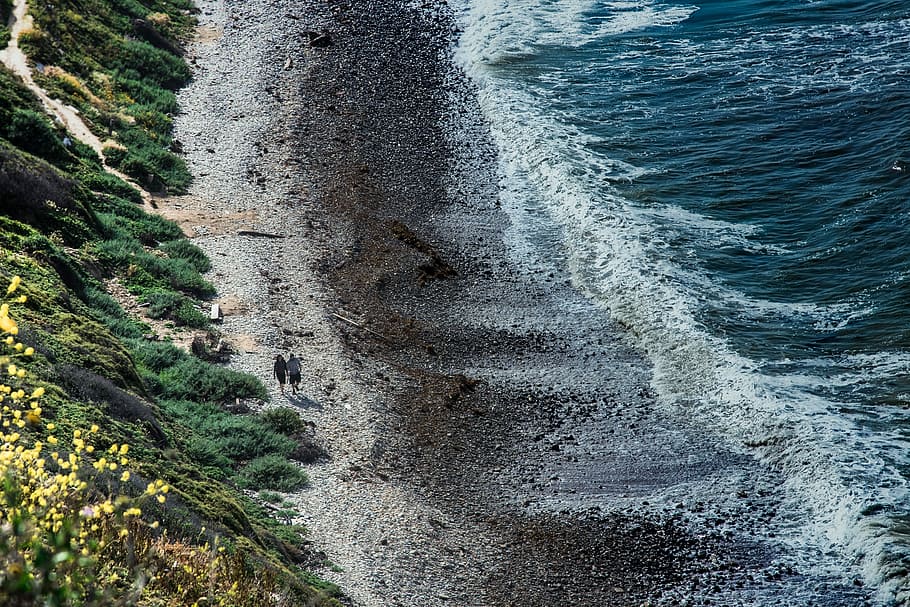 Deeper than the Ocean, two people on seashore during daytime HD wallpaper