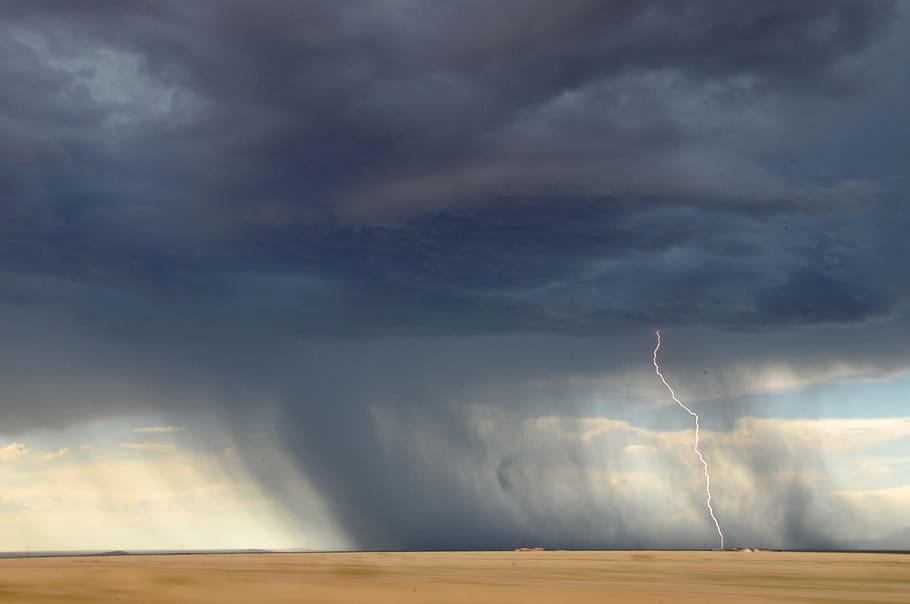 person taking photo of typhoon with lightning, bolt, storm HD wallpaper
