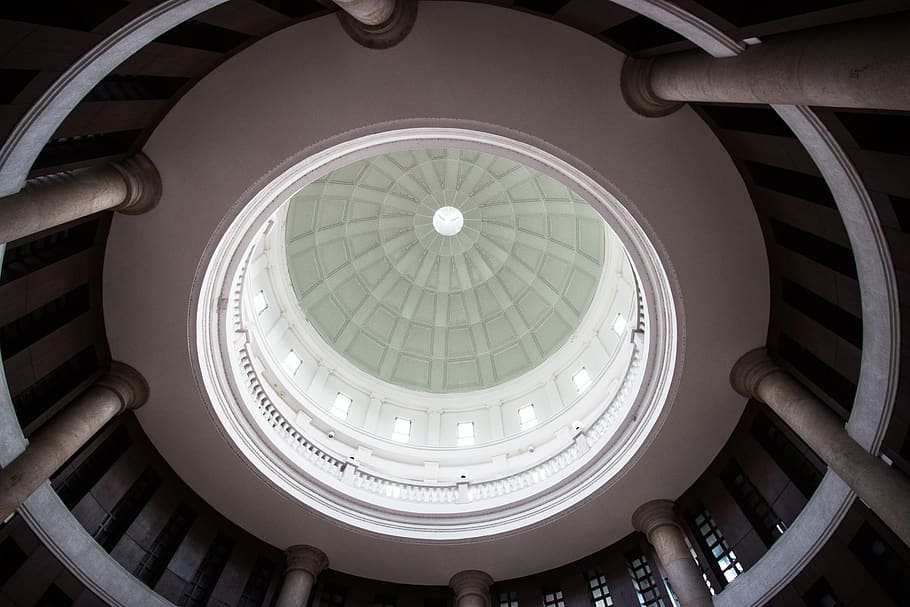 inside, indoors, modern, built structure, architecture, dome HD wallpaper