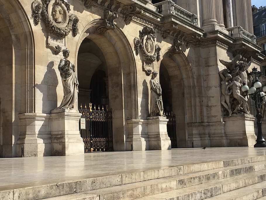 paris, opera house, artistic, architecture, built structure HD wallpaper