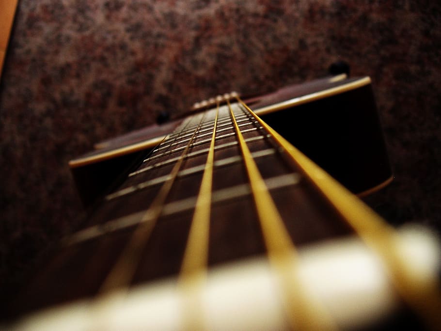 guitar, strings, macro, musical instrument, string instrument HD wallpaper