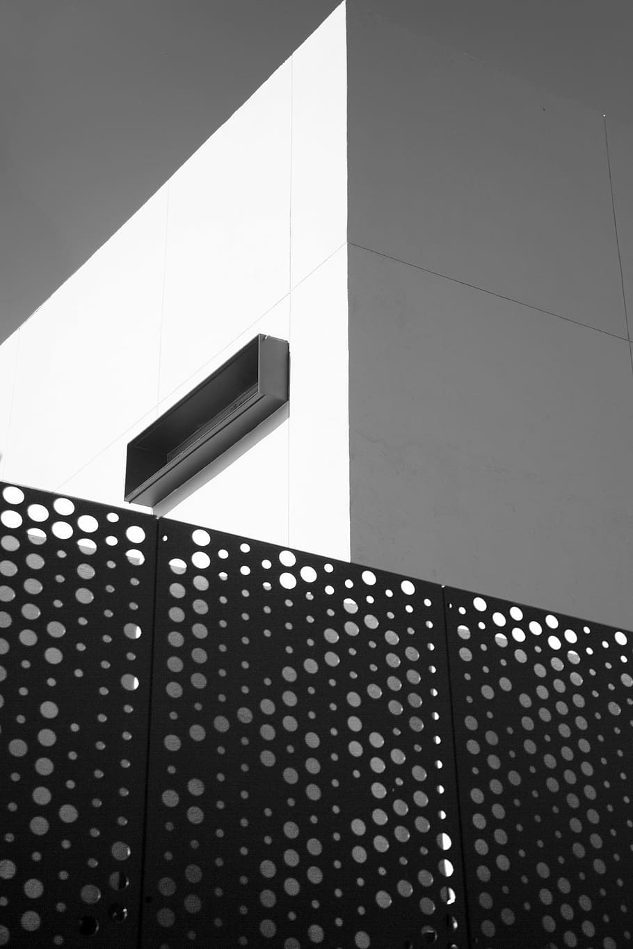 MX ARCH, grey split-type AC unit, building, architecture, white HD wallpaper