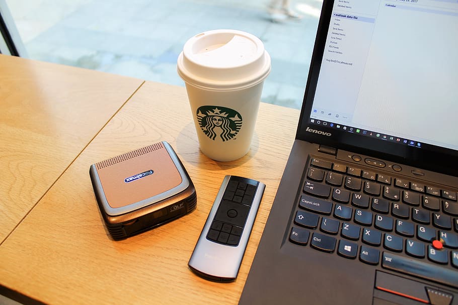 table, coffee, cafe, laptop, tech, technology, computer, lifestyle HD wallpaper